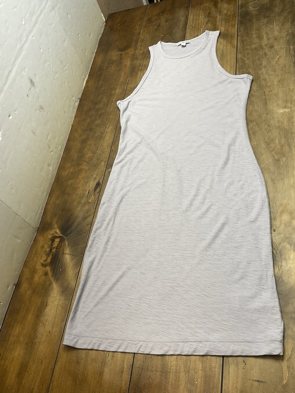 James Perse Tank T Shirt Dress Size 1 Gray Scoop Neck